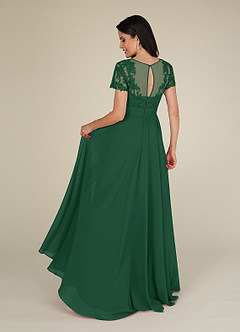 Azazie Annette Kleider für die Brautmutter A-Linie Spitze Chiffon Kleid Dunkelgrün image2