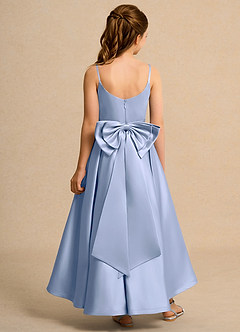 Azazie Sweets Junior Formal vestidos de niña de las flores Vestido de Hielo de Satin Mate de Corte En A con Plisado image2