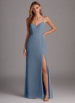 Azazie Manila Bridesmaid Dresses Twilight Sheath V-Neck Chiffon Dress image1