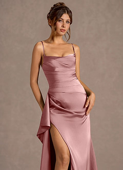 Thora Light Pink Open Back Prom Dress image5