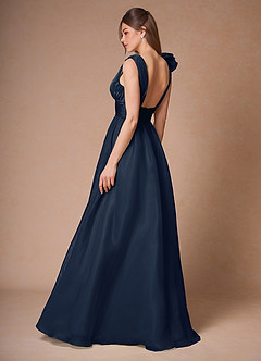 Vesper Navy Ball Gown Prom Dress image7