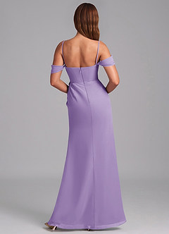 Azazie Johana Jurken voor bruidsmeisjes Converteerbaar Jurk van Chiffon met Zeemeermin Off the Shoulder Tahiti image2