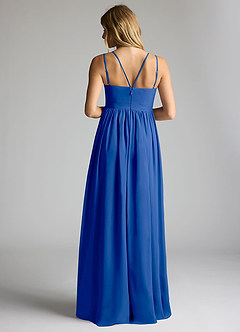 Azazie Emree Maternity Bridesmaid Dresses A-Line Chiffon Floor-Length Dress image4