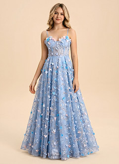 front Azazie Fallon Junior Formal Dress