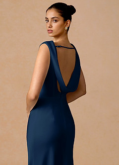 Evarine Haditengerészet Maxi ruha image11