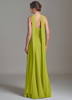 Azazie Ilana Bridesmaid Dresses Lemongrass A-Line Strapless Chiffon Dress image2