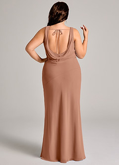 Azazie Rylina Bridesmaid Dresses Bronzer Mermaid Pleated Chiffon Dress image11