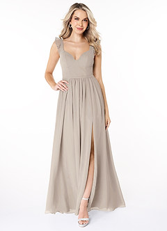 Azazie Stassie Bridesmaid Dresses Frost A-Line Sweetheart Ruched Chiffon Dress image3
