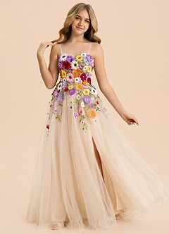 front Azazie Gianna Junior Formal Dress