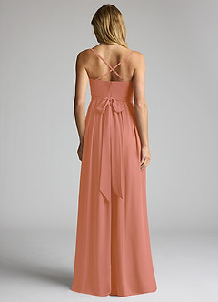 Azazie Llana Maternity Bridesmaid Dresses A-Line Chiffon Floor-Length Dress image4