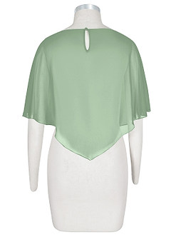 front Azazie Whilhelmina Chiffon Wrap