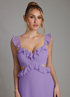 Azazie Malaya Bridesmaid Dresses Tahiti A-Line Corset Chiffon Dress image3