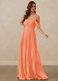 Christian Siriano Bridal for Azazie 1013 Bridesmaid Dresses Sunset A-Line Off the Shoulder Chiffon Dress image7
