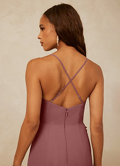 Christian Siriano Bridal for Azazie 1006 Bridesmaid Dresses Desert Rose Mermaid Ruched Chiffon Dress image7