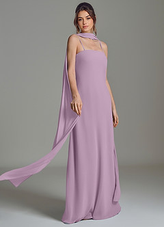 Azazie Ilana Bridesmaid Dresses Wisteria A-Line Strapless Chiffon Dress image7