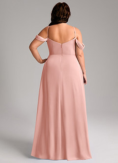 Azazie Marley Bridesmaid Dresses Rosette A-Line Off the Shoulder Chiffon Convertible Dress image12