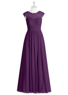 Azazie Arden Bridesmaid Dresses A-Line Chiffon Floor-Length Dress with Pockets image7