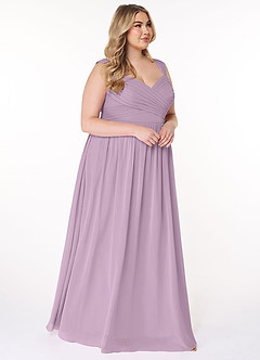 Azazie Raine Bridesmaid Dresses A-Line Sweetheart Ruched Chiffon Floor-Length Dress image10