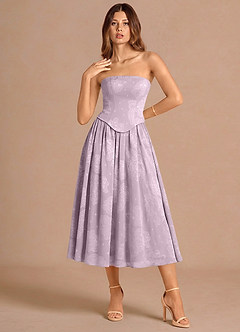 Isaura Frosted Lilac Midi Dress image5