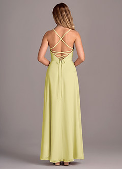 Azazie Mei Bridesmaid Dresses Lemon Sorbet A-Line Chiffon Dress image6