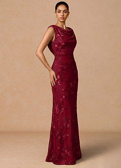 Elowis Burgundy Maxi Dress image4