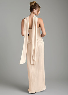 Azazie Tierney Bridesmaid Dresses White Alabaster A-Line Strapless Chiffon Convertible Dress image10