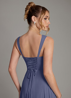 Azazie Agustina Bridesmaid Dresses Stormy Mermaid Corset Chiffon Dress image2