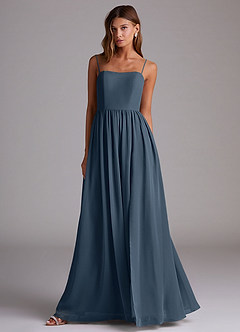 Azazie Calianna Bridesmaid Dresses Neptune A-Line Off the Shoulder Chiffon Convertible Dress image4