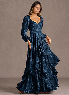 Milena Navy Maxi Dress image3