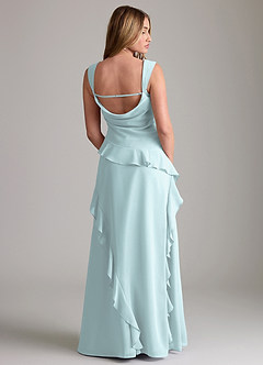 Azazie Sloane Bridesmaid Dresses Mist A-Line Sweetheart Neckline Chiffon Dress image2