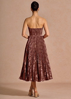 Robe Mi-Longue Moka Coco Coral image2