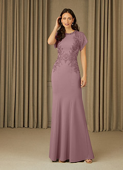 Azazie Adonna vestidos de madre de la novia Vestido de Rosa Polvorienta de Encaje de Sirena image1