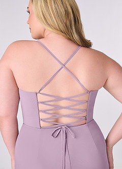 Barbie ♥ Azazie Bridesmaid Dresses Wisteria Sheath Corset Chiffon Dress image8