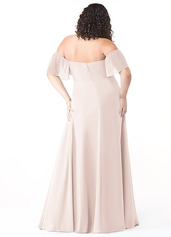 Azazie Sue Bridesmaid Dresses Rose Petal A-Line Off the Shoulder Chiffon Convertible Dress image8