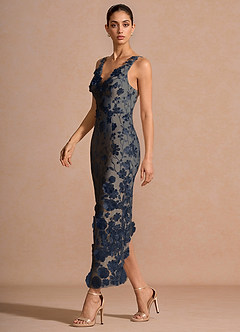 Robe Longue Marine Cireth image4