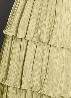 Jessamine Lemon Sorbet Lace Ruffled A-line Prom Dress image5
