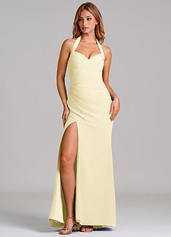 Azazie Emeria Suknie dla druhen Syrena Dekolt w kształcie serca Szyfon Do ziemi Sukienka image4