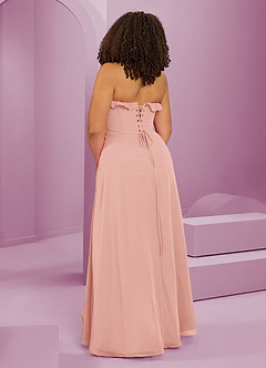 Barbie ♥ Azazie Bridesmaid Dresses Rosette A-Line Sweetheart Neckline Chiffon Dress image13