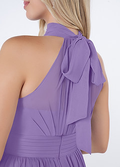 Azazie Iman Bridesmaid Dresses Tahiti A-Line A-Line Ruched Chiffon Dress image11