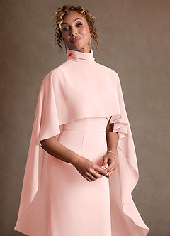 Azazie Irna Klänningar till brudens mor Klä Kolumn i Chiffong Rodnande Rosa image7