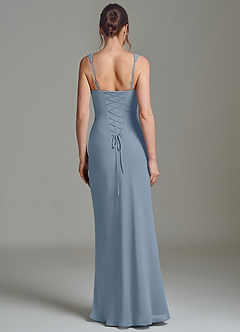 Azazie Niamh Suknie dla druhen Syrena Gorset Szyfon Do ziemi Sukienka image2