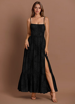Lydia Black Maxi Dress image3