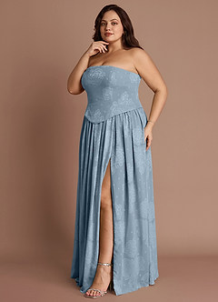 Robe Longue Bleu Poudre Isaura image9