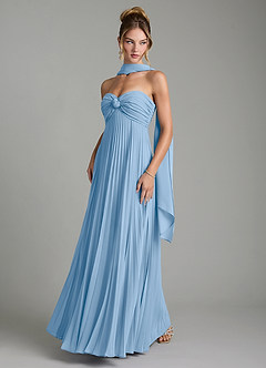 Azazie Tempest At-home Try On Dresses Agave Empire Corset Chiffon Convertible Dress image6