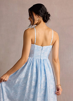 Robe Longue Bleu Poudre Amellia image4