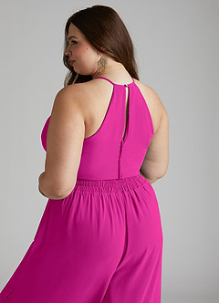 Azazie Kenzi Brudtärnklänningar Jumpsuit av i Chiffong Plisserad image10