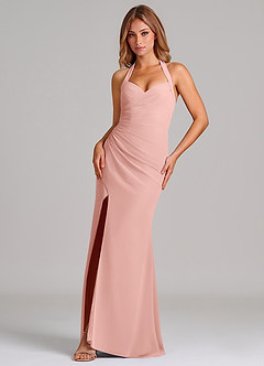 Azazie Emeria Suknie dla druhen Syrena Dekolt w kształcie serca Szyfon Do ziemi Sukienka image1