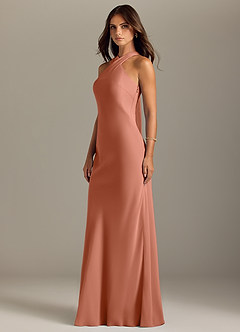 Azazie Doretta Bridesmaid Dresses MAI TAI Mermaid Pleated Chiffon Dress image4