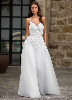 Seraphic White A-line Prom Dress image4