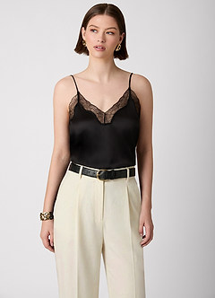 front 100% Washable Silk Camisole